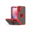 Newface Samsung Galaxy S23 FE Kılıf Montreal Yüzüklü Silikon Kapak - Kırmızı