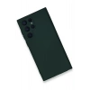 Newface Samsung Galaxy S23 Ultra Kılıf Nano içi Kadife Silikon - Koyu Yeşil