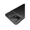 Newface Xiaomi Mİ 11 Lite Kılıf Auto Focus Karbon Kapak - Siyah