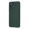 Newface Xiaomi Mİ 11 Lite Kılıf Nano içi Kadife Silikon - Koyu Yeşil