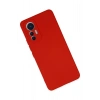 Newface Xiaomi Mi 12 Lite Kılıf Nano içi Kadife Silikon - Kırmızı