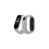 Newface Xiaomi Mi Band 4 Spor Delikli Kordon - Gri-Beyaz