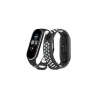 Newface Xiaomi Mi Band 4 Spor Delikli Kordon - Siyah-Beyaz