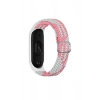 Newface Xiaomi Mi Band 7 Star Kordon - Pembe-Beyaz