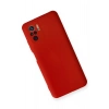 Newface Xiaomi Redmi Note 10 Kılıf Nano içi Kadife Silikon - Kırmızı
