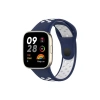 Newface Xiaomi Redmi Watch 3 Spor Delikli Kordon - Lacivert-Beyaz