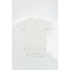 Organik Natural Basic Style Kruvaze Yarım Kol Body Bs17101 Ekru