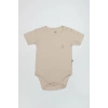 Organik Natural Basic Style Yarım Kol Body Bs17103 Bej