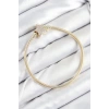 Pirinç Charm Zirkon Taşlı Yıldız Model Gold Renk Kadın Bileklik