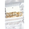 Pirinç Gold Renk 3 Çift Vintage Kadın Küpe Seti