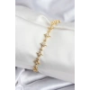 Pirinç VIP Seri Gold Renk Sıralı Kutup Yıldızı Kadın Bileklik