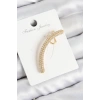 Pirinç Zirkon Taşlı Model Gold Renk Sağ Kıkırdak Küpe