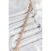 Pirinç Zirkon Taşlı Pembe Kalp Baget Model Gold Renk VIP Seri Kadın Bileklik