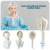 Platin Altın Dore Renk Karlar Ülkesi Elsa Frozen Peruğu Çocuk Boy