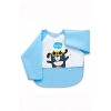  Poli Muşamba Kollu Mama Önlüğü 034 Mavi