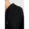 Relax Fit Kapüşonlu Cepli Basic Düz Fermuarlı Sweatshirt