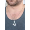Silver Renk Metal Orak ve Balta Figürlü Erkek Kolye
