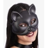 Siyah Renk Lüks Kedi Maskesi 12x13 cm NessiWorld