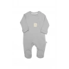 Style Natural Fermuarlı Bebe Tulum 15115 Gri