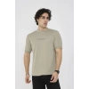 Unisex Bisiklet Yaka Slim fit T-Shirt- Açık Yeşil