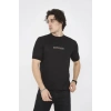Unisex Bisiklet Yaka Slim fit T-Shirt- Siyah