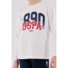 U.s. Polo Assn Uzun Kol Pijama Takım Us2203-4 Beyaz