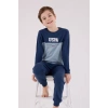 U.s. Polo Assn Uzun Kol Pijama Takım Us2220-4 Koyu İndigo