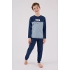 U.s. Polo Assn Uzun Kol Pijama Takım Us2220-4 Koyu İndigo