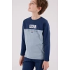U.s. Polo Assn Uzun Kol Pijama Takım Us2220-4 Koyu İndigo