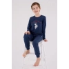 U.s. Polo Assn Uzun Kol Pijama Takım Us2233-4 Koyu İndigo