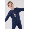 U.s. Polo Assn Uzun Kol Pijama Takım Us2233-4 Koyu İndigo