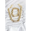 Xuping Gurmet Gold Renk Kolye ve Bileklik Seti