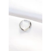 Yassı Silver Renk Ayarlanabilir Yüzük