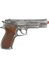 000451 POLİCE PİSTOL 8 SHOTS OLD SİLVER