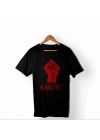 1 Mayıs Emekçilerimiz İçin Özel Tasarım HAKLIYIZ Baskılı T-shirt - Siyah