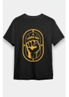 1 Mayıs Emekçilerimiz İçin Özel Tasarım LABOR DAY Baskılı T-shirt - Siyah