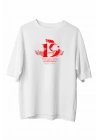 19 Mayıs Unisex Baskılı T-shirt - Beyaz