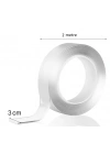 2 metre 2 cm Çift Taraflı Şeffaf Bant