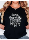 20/1 Penye Compack Baskılı Oversize Bisiklet Yaka Kısa Kol T-shirt - Siyah
