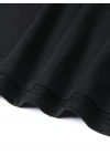 20/1 Penye Compack Baskılı Oversize Bisiklet Yaka Kısa Kol T-shirt - Siyah