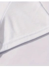 20/1 Penye Compack Baskılı Oversize Kahve Desenli Kadın Kısa Kol T-shirt - Beyaz