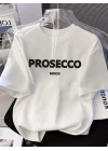 20/1 Penye Compack Baskılı Oversize Kısa Kol Bisiklet Yaka T-shirt - Beyaz