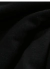 20/1 Penye Compack Baskılı Oversize Kısa Kol Bisiklet Yaka T-shirt - Siyah