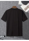 20/1 Penye Compack I TRIED TO WARN YOU. Baskılı Oversize Bisiklet Yaka T-shirt - Siyah