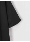 20/1 Penye Compack New York Baskılı Oversize Kısa Kol Bisiklet Yaka T-shirt - Siyah