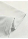 20/1 Penye Compack Ön Arka Ejder Baskılı Oversize Bisiklet Yaka T-shirt - Beyaz