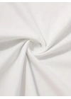 20/1 Penye Compack Palmiye Baskılı Oversize Bisiklet Yaka Kısa Kol T-shirt - Beyaz