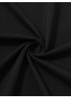 20/1 Penye Compack Sarj %1 Baskılı Oversize Bisiklet Yaka Kısa Kol Yazlık T-shirt - Siyah