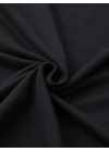 20/1 Penye Compack Spider Baskılı Oversize Unisex Kısa Kol Yazlık T-shirt - Siyah