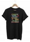 24 Kasım Öğretmenler Günü Baskılı T-shirt - Siyah